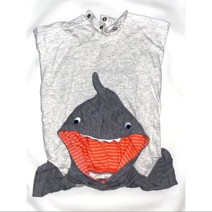 Shark one piece outfit, with hood